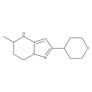 5-methyl-2-(oxan-4-yl)-4H,5H,6H,7H-pyrazolo[1,5-a]pyrimidine Structure