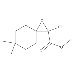 Methyl 2-chloro-6,6-dimethyl-1-oxaspiro[2.5]octane-2-carboxylate结构式