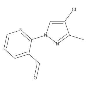 2-(4-Chloro-3-methyl-1H-pyrazol-1-yl)pyridine-3-carbaldehyde Structure