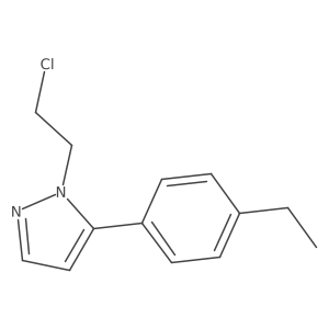 1-(2-Chloroethyl)-5-(4-ethylphenyl)-1H-pyrazole Structure