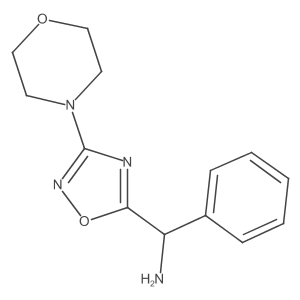 [3-(Morpholin-4-yl)-1,2,4-oxadiazol-5-yl](phenyl)methanamine结构式