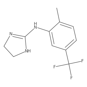 N-[2-methyl-5-(trifluoromethyl)phenyl]-4,5-dihydro-1H-imidazol-2-amine结构式