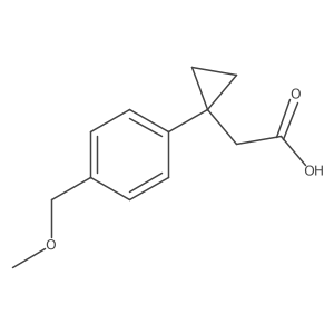 2-{1-[4-(Methoxymethyl)phenyl]cyclopropyl}acetic acid结构式