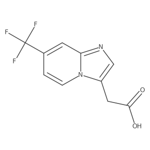 2-[7-(Trifluoromethyl)imidazo[1,2-a]pyridin-3-yl]acetic acid Structure