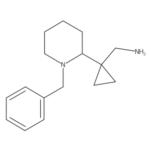 [1-(1-Benzylpiperidin-2-yl)cyclopropyl]methanamine Structure