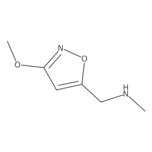 [(3-Methoxy-1,2-oxazol-5-yl)methyl](methyl)amine Structure