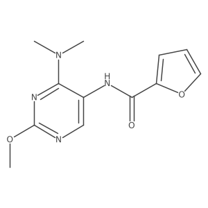 N-[4-(dimethylamino)-2-methoxypyrimidin-5-yl]furan-2-carboxamide Structure