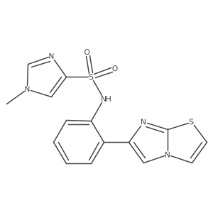N-(2-(imidazo[2,1-b]thiazol-6-yl)phenyl)-1-methyl-1H-imidazole-4-sulfonamide Structure