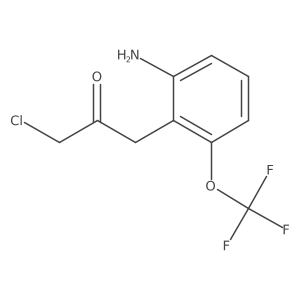 1-(2-Amino-6-(trifluoromethoxy)phenyl)-3-chloropropan-2-one Structure