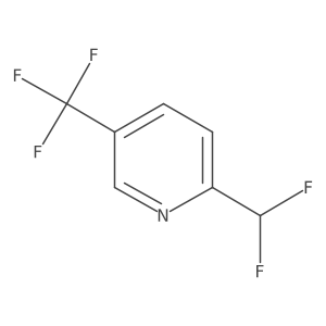2-(Difluoromethyl)-5-(trifluoromethyl)pyridine结构式