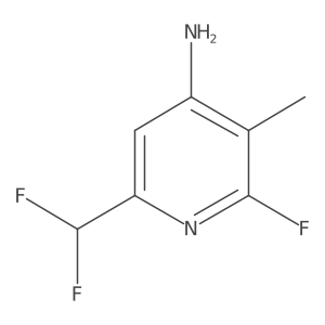6-(Difluoromethyl)-2-fluoro-3-methylpyridin-4-amine Structure