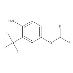 4-Difluoromethoxy-2-(trifluoromethyl)aniline Structure