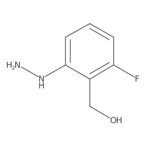 1-(3-Fluoro-2-(hydroxymethyl)phenyl)hydrazine结构式