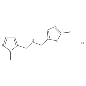 1-(5-fluoro-2-thienyl)-N-[(1-methyl-1H-pyrazol-5-yl)methyl]methanamine结构式