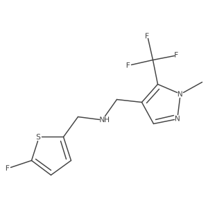 [(5-fluorothiophen-2-yl)methyl]({[1-methyl-5-(trifluoromethyl)-1H-pyrazol-4-yl]methyl})amine Structure