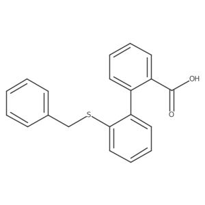2a(2)-[(Phenylmethyl)thio][1,1a(2)-biphenyl]-2-carboxylic acid结构式