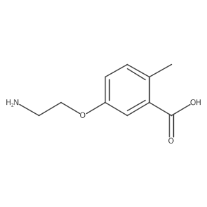 5-(2-Aminoethoxy)-2-methylbenzoic acid Structure