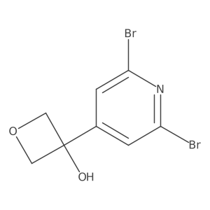 3-(2,6-Dibromo-4-pyridinyl)-3-oxetanol Structure