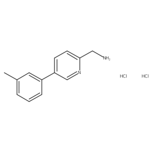 (5-(m-Tolyl)pyridin-2-yl)methanamine dihydrochloride Structure