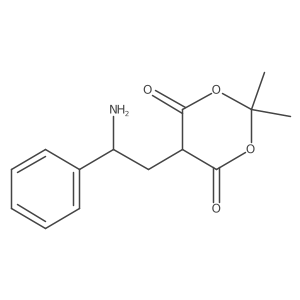 5-(2-Amino-2-phenylethyl)-2,2-dimethyl-1,3-dioxane-4,6-dione结构式