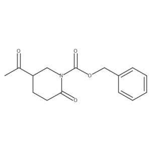 Benzyl 5-acetyl-2-oxopiperidine-1-carboxylate Structure