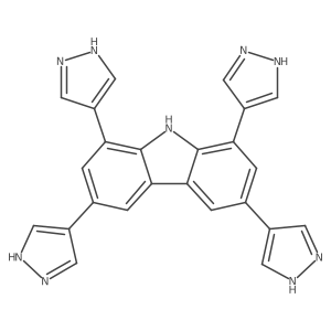 1,3,6,8-Tetra(1H-pyrazol-4-yl)-9H-carbazole Structure