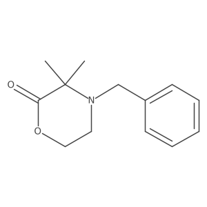3,3-Dimethyl-4-(phenylmethyl)-2-morpholinone结构式