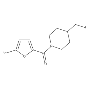 1-(5-Bromofuran-2-carbonyl)-4-(fluoromethyl)piperidine结构式