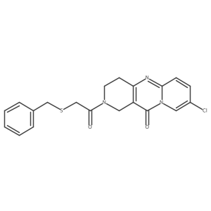 2-(2-(benzylthio)acetyl)-8-chloro-3,4-dihydro-1H-dipyrido[1,2-a:4',3'-d]pyrimidin-11(2H)-one结构式
