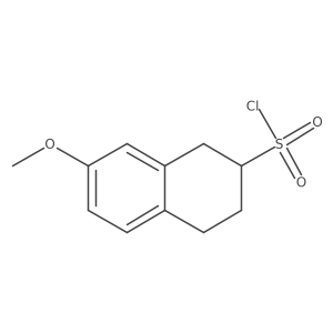 7-Methoxy-1,2,3,4-tetrahydronaphthalene-2-sulfonyl chloride结构式
