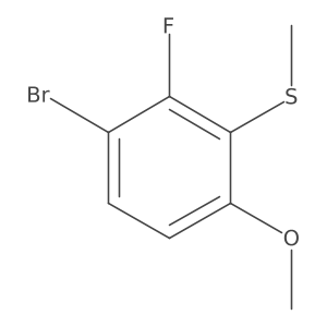(3-Bromo-2-fluoro-6-methoxyphenyl)(methyl)sulfane结构式