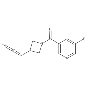 (3-Azidoazetidin-1-yl)(5-fluoropyridin-3-yl)methanone结构式