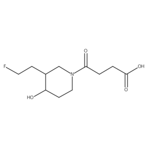 4-(3-(2-Fluoroethyl)-4-hydroxypiperidin-1-yl)-4-oxobutanoic acid结构式