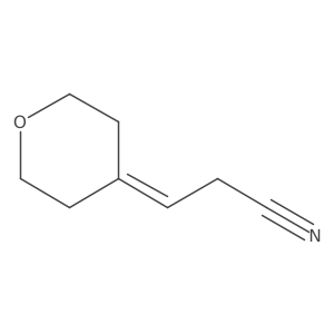 3-(Tetrahydro-4H-pyran-4-ylidene)propanenitrile Structure