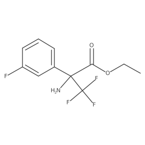 Ethyl 2-amino-3,3,3-trifluoro-2-(3-fluorophenyl)propanoate Structure