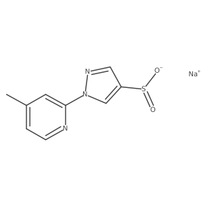 sodium 1-(4-methylpyridin-2-yl)-1H-pyrazole-4-sulfinate Structure