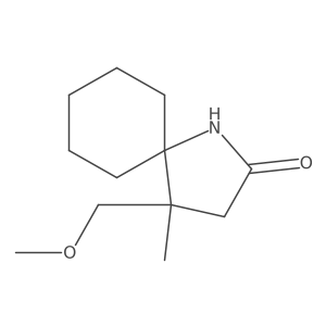 4-(Methoxymethyl)-4-methyl-1-azaspiro[4.5]decan-2-one Structure