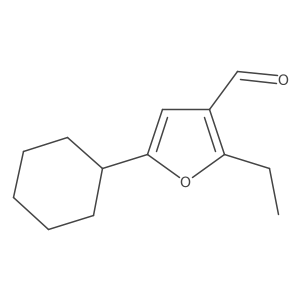 5-Cyclohexyl-2-ethylfuran-3-carbaldehyde结构式