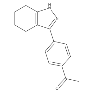 1-[4-(4,5,6,7-tetrahydro-2H-indazol-3-yl)phenyl]ethan-1-one Structure