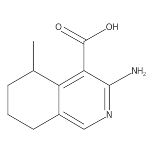 3-Amino-5-methyl-5,6,7,8-tetrahydroisoquinoline-4-carboxylic acid结构式