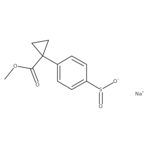 Sodium 4-[1-(methoxycarbonyl)cyclopropyl]benzene-1-sulfinate Structure