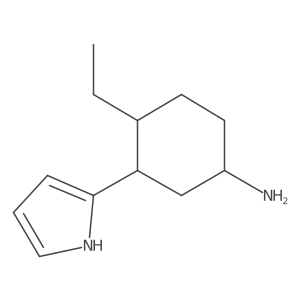 4-ethyl-3-(1H-pyrrol-2-yl)cyclohexan-1-amine结构式