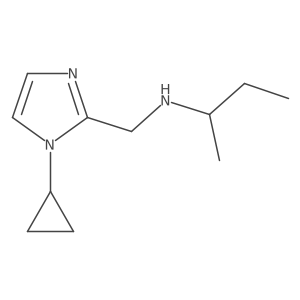 (butan-2-yl)[(1-cyclopropyl-1H-imidazol-2-yl)methyl]amine Structure