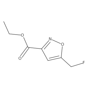 Ethyl 5-(fluoromethyl)isoxazole-3-carboxylate结构式