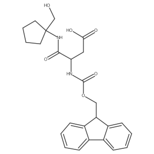 3-({[(9H-fluoren-9-yl)methoxy]carbonyl}amino)-3-{[1-(hydroxymethyl)cyclopentyl]carbamoyl}propanoic acid Structure