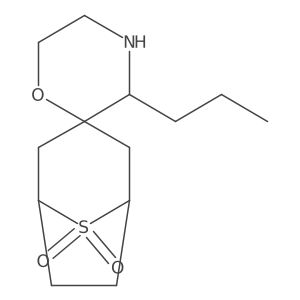 3'-Propyl-8lambda6-thiaspiro[bicyclo[3.2.1]octane-3,2'-morpholine]-8,8-dione结构式