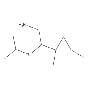 2-(1,2-Dimethylcyclopropyl)-2-(propan-2-yloxy)ethan-1-amine结构式