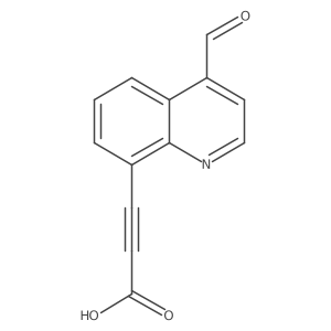 3-(4-Formylquinolin-8-yl)prop-2-ynoic acid结构式