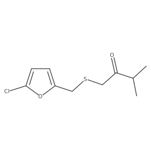 1-{[(5-Chlorofuran-2-yl)methyl]sulfanyl}-3-methylbutan-2-one结构式