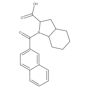 (2S,3aS,7aS)-1-(naphthalene-2-carbonyl)-octahydro-1H-indole-2-carboxylic acid Structure